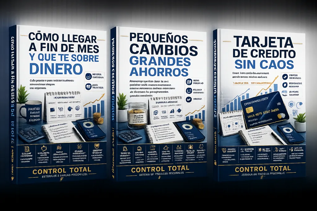 3 Ebooks bonus: Cómo llegar a fin de mes, Tarjeta de crédito sin caos y Pequeños cambios, grandes ahorros